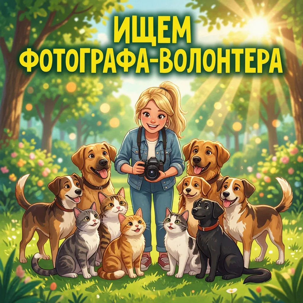 📸🐕🫶☺️Ищем фотографа с большим сердцем: поможем животным обрести дом!