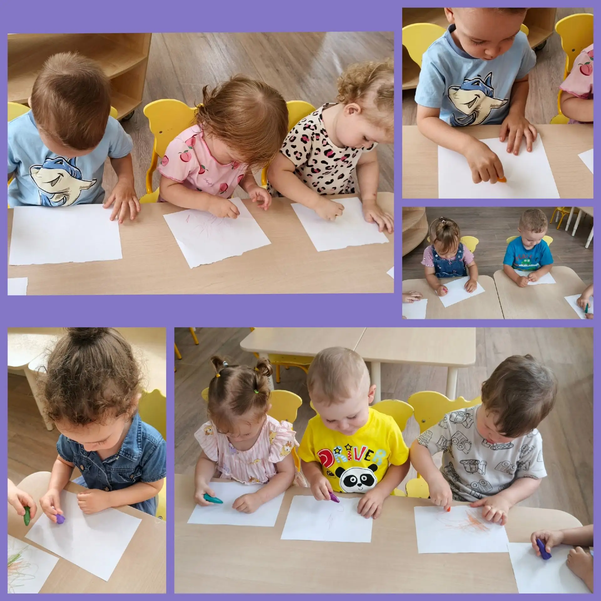 🎨 В группе раннего возраста «Дюймовочка» малыши творили! 🖍️