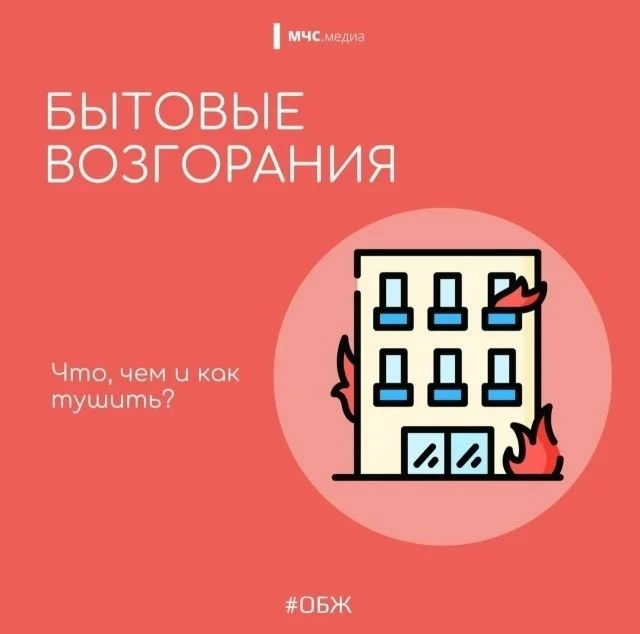 🔥 Бытовые возгорания: что, чем и как тушить?