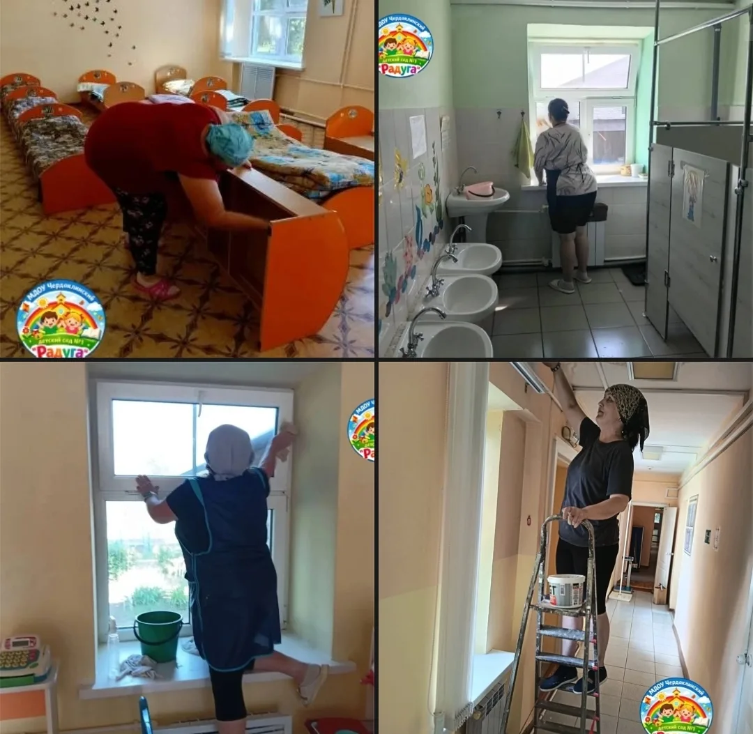 Наш детский сад преображается на глазах! Ремонтные работы подходят к концу и сегодня мы наводим посл