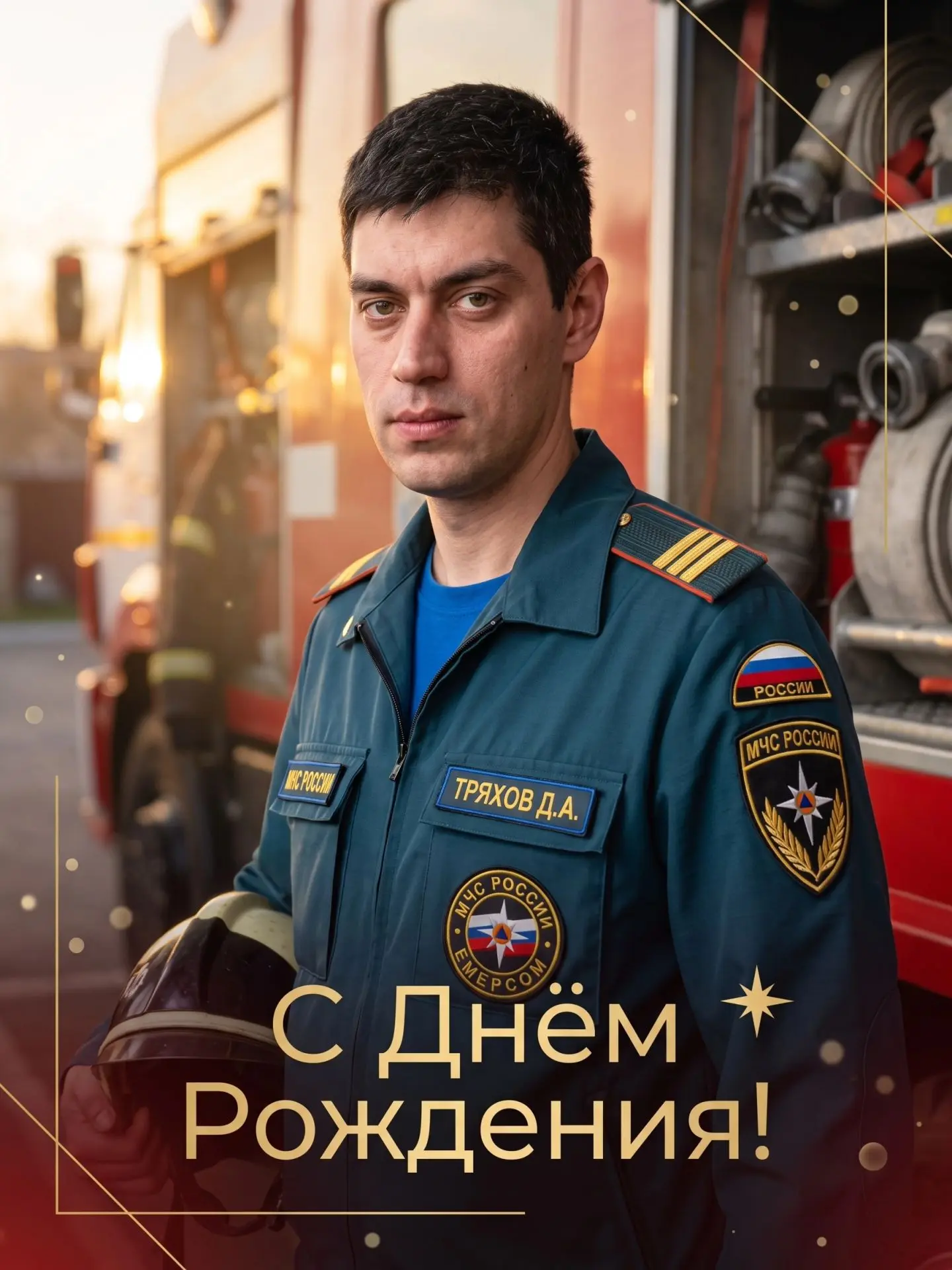 🎉👩‍🚒 Поздравляем с Днём рождения старшего пожарного 7-й пожарно-спасательной части, ...