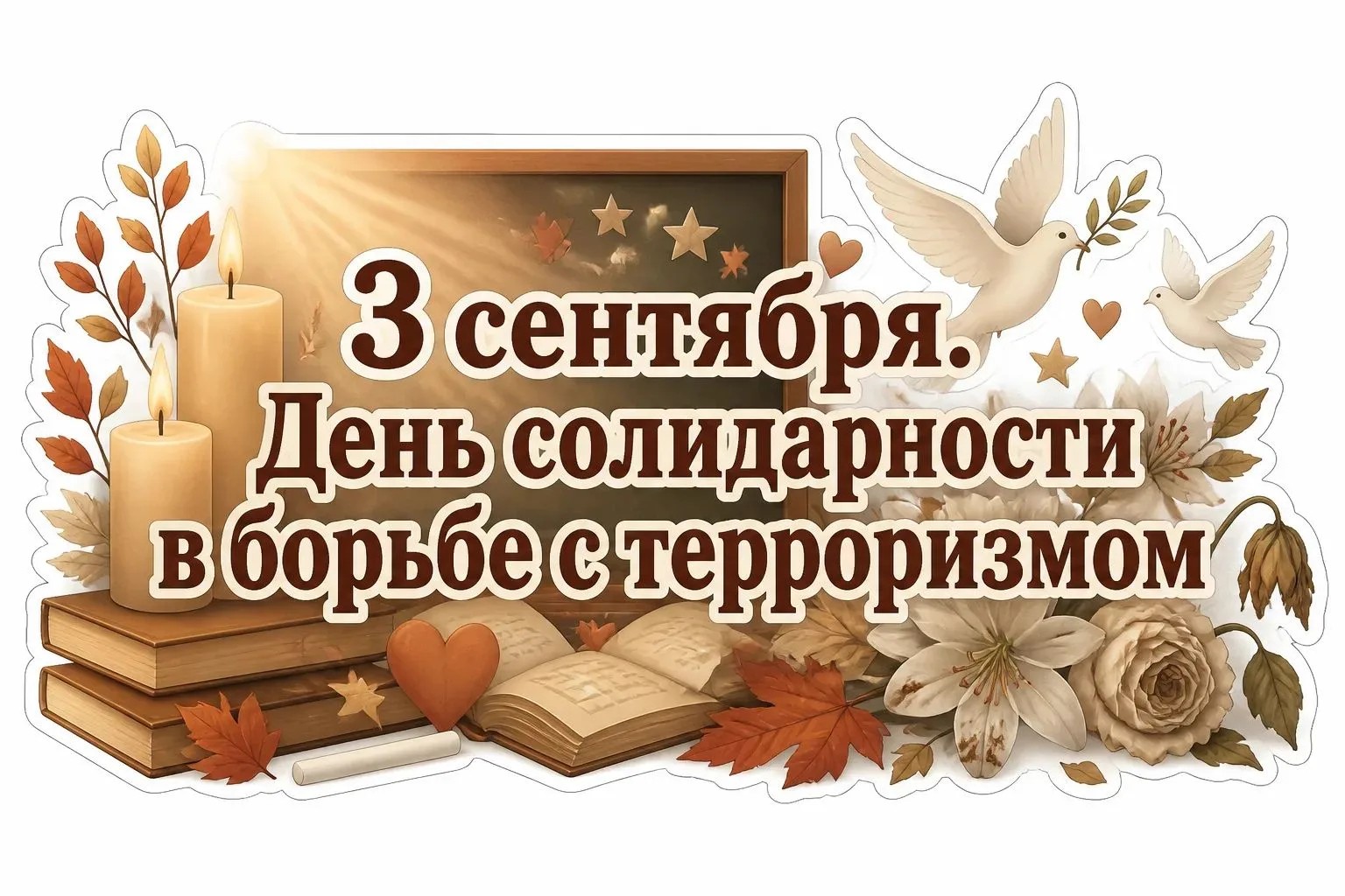 3 сентября в школе прошли классные часы, посвящённые Деню солидарности в борьбе с терро...