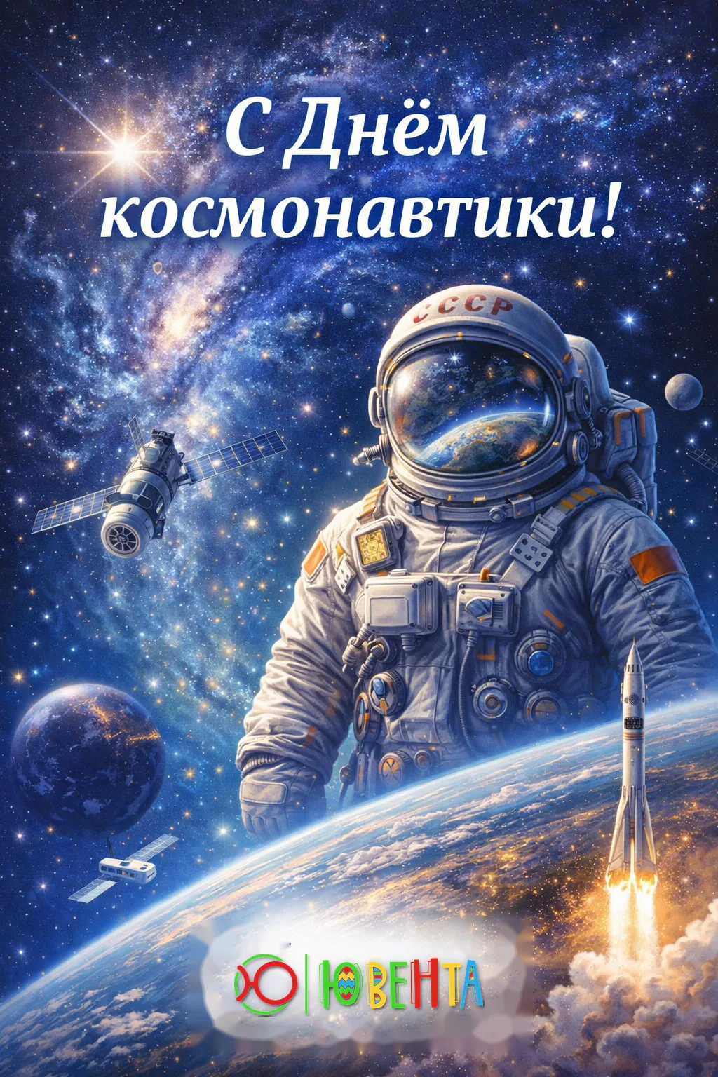 Дорогие друзья! Поздравляем с Днём космонавтики!