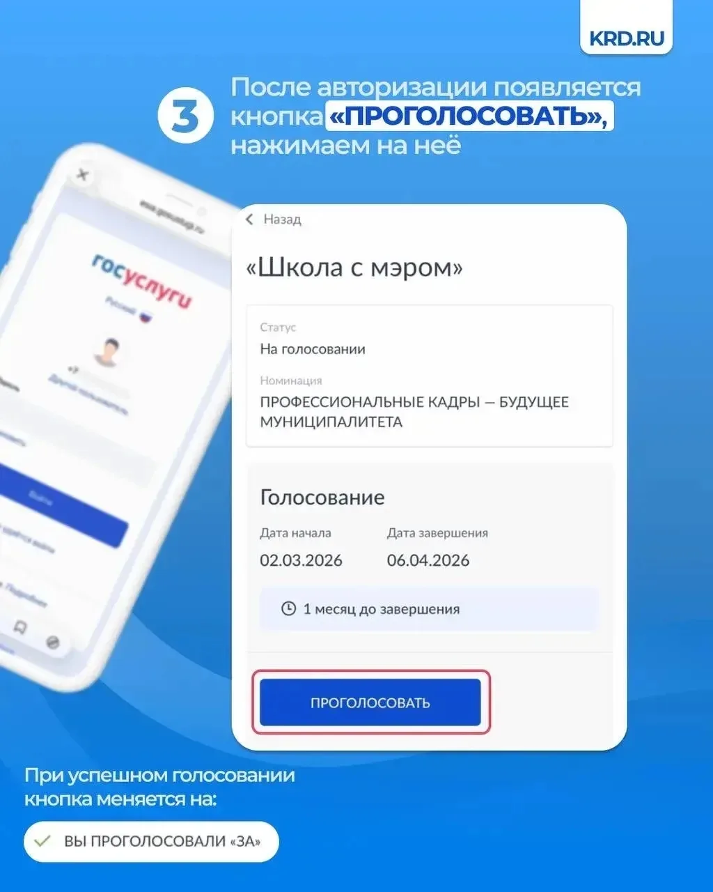 Как проголосовать за проект «Школа с мэром» во Всероссийской премии «Служение»: подробная инструкция
