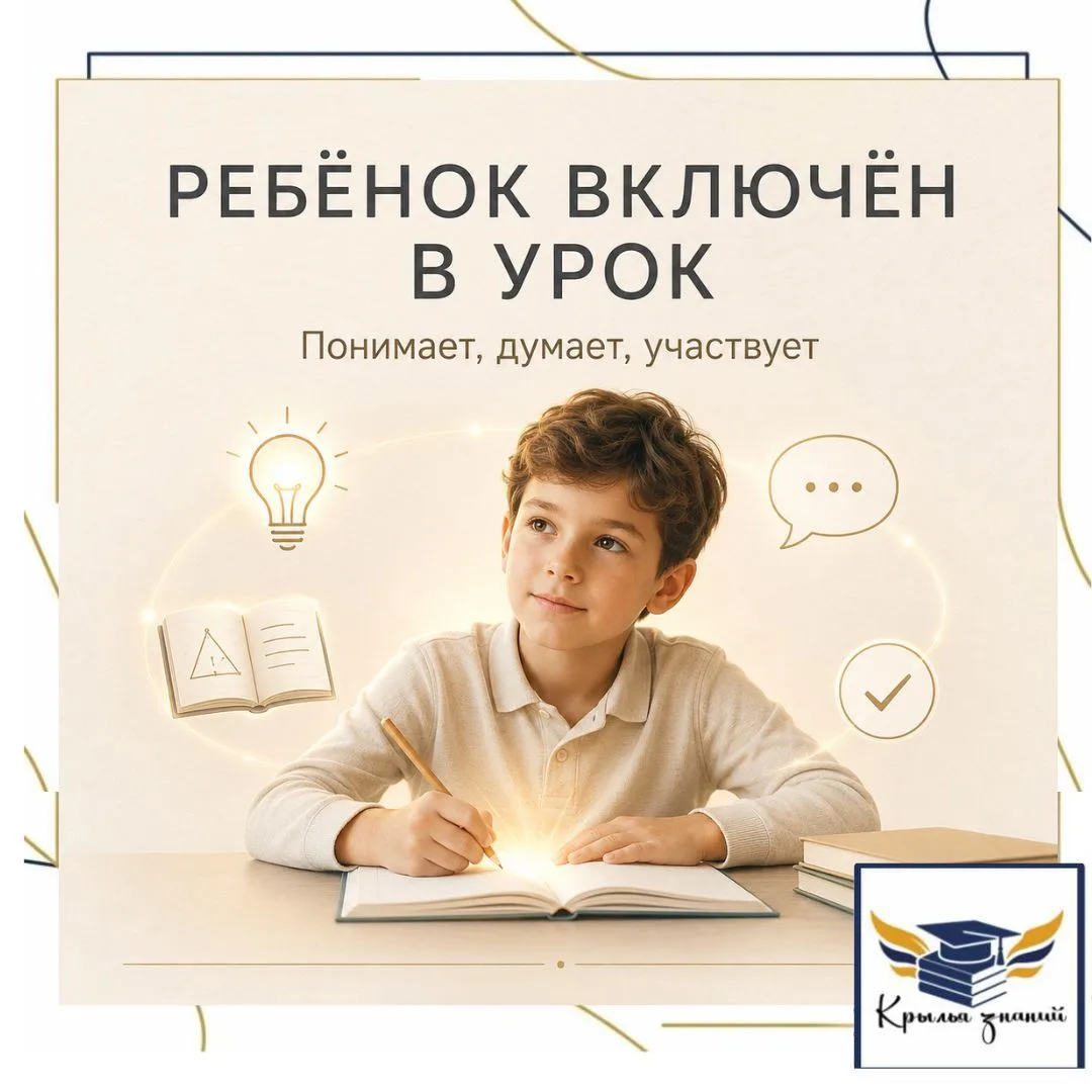 ❓Что значит “ребёнок включён в урок” и почему это важнее внешней дисциплины.