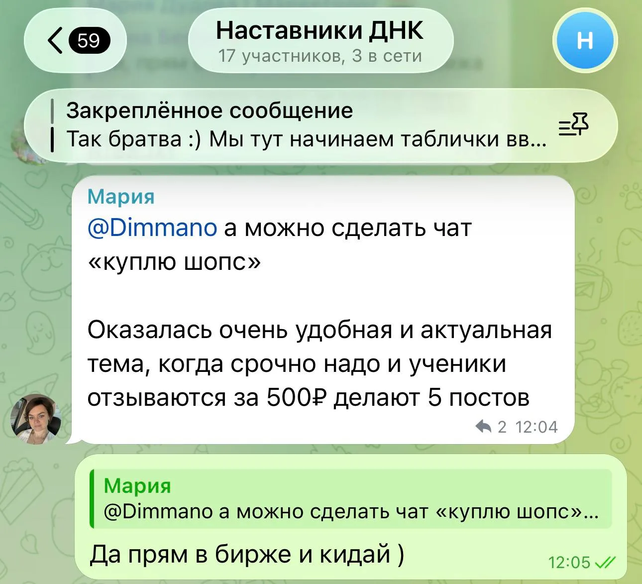 Пока не загадываю, но набирает популярность услуга покупка шопс )