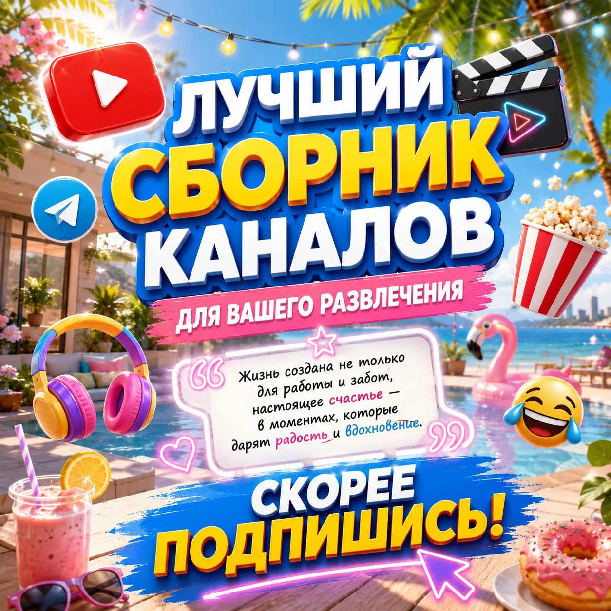 ✨ ☀️ Лето, яркие эмоции и самые интересные каналы в одной подборке!

👼ПОДРОСТОК НЕ БЕСИТ - лайфхаки