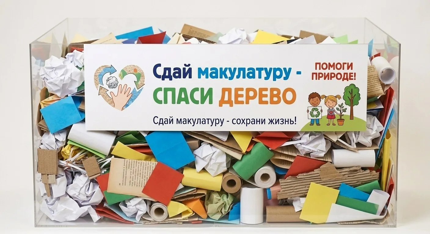 📢 Стартует экологическая акция «Сдай макулатуру – спаси дерево!» 🌳