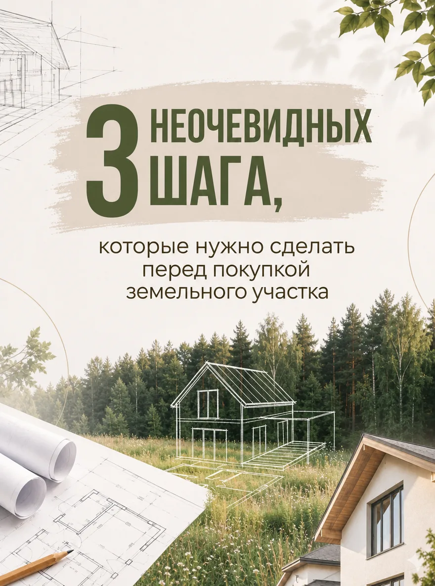 По статистике 2 из 10 продавцов земли или частного дома избавляются от недвижимости из-...