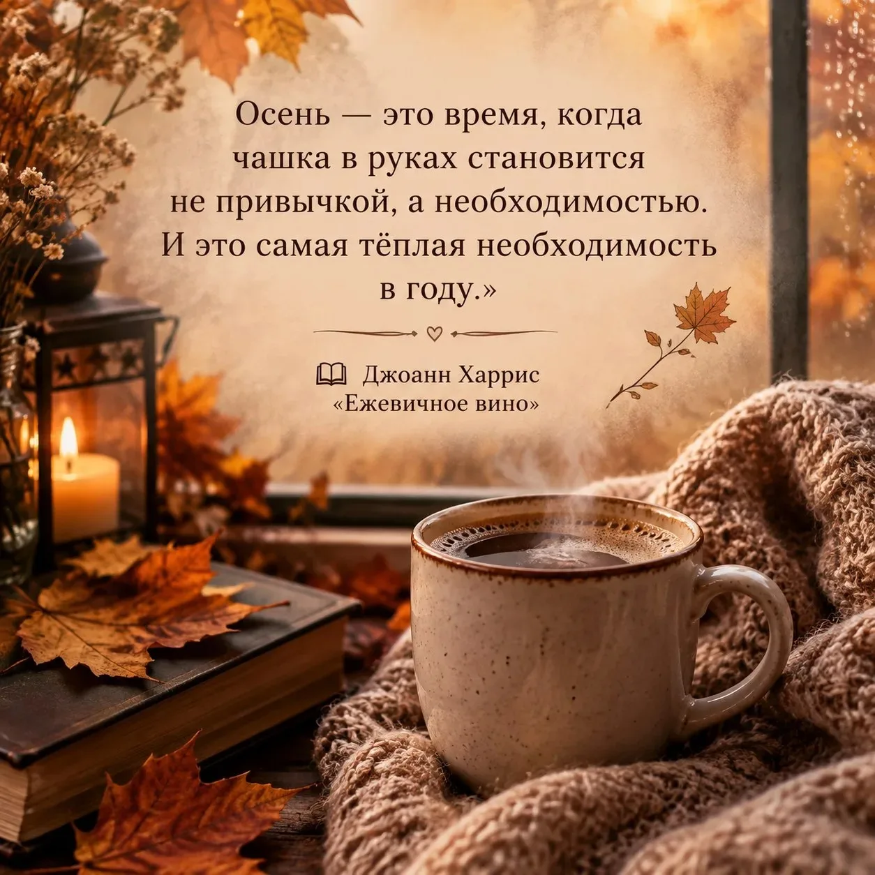Осень — это время, когда чашка в руках становится не привычкой, а необходимостью. И это...