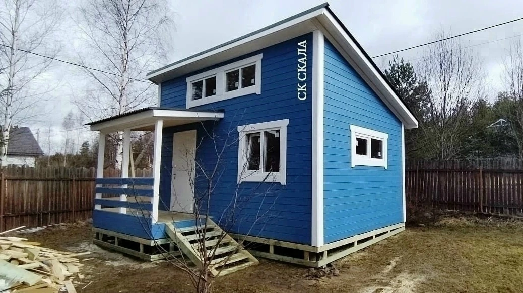 Небольшой "Норвежский" домик с крыльцом 💕