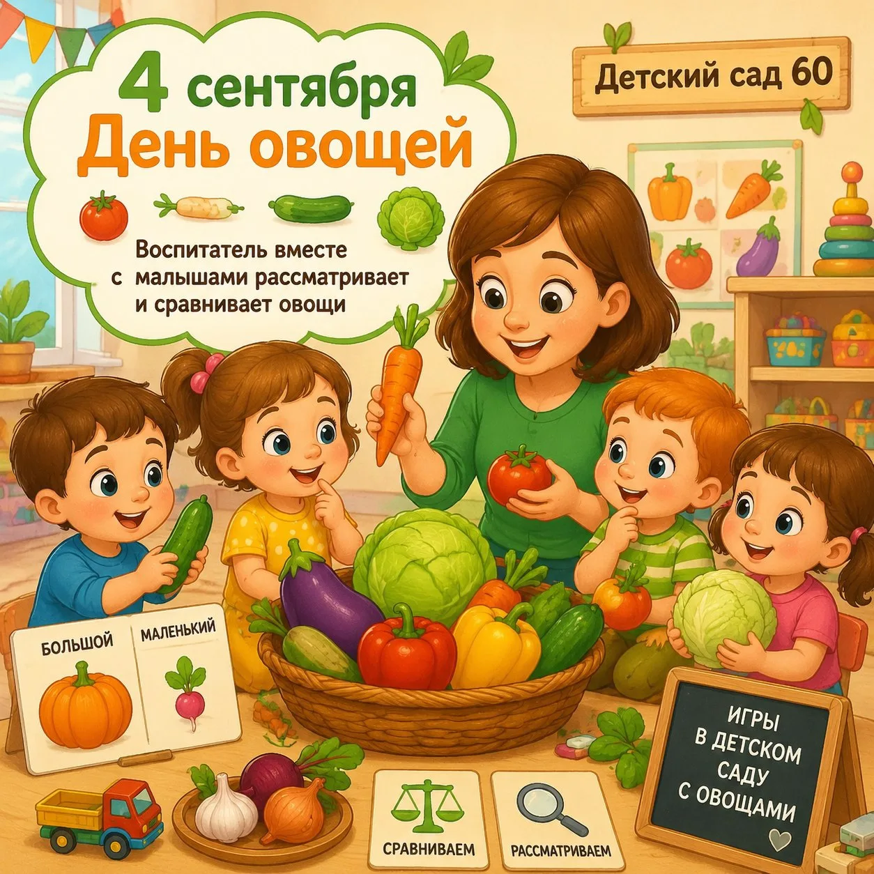 🍅 4 сентября — День овощей! 🥕