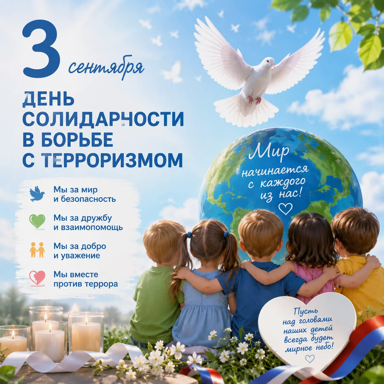 🕊️ 3 сентября — День солидарности в борьбе с терроризмом
