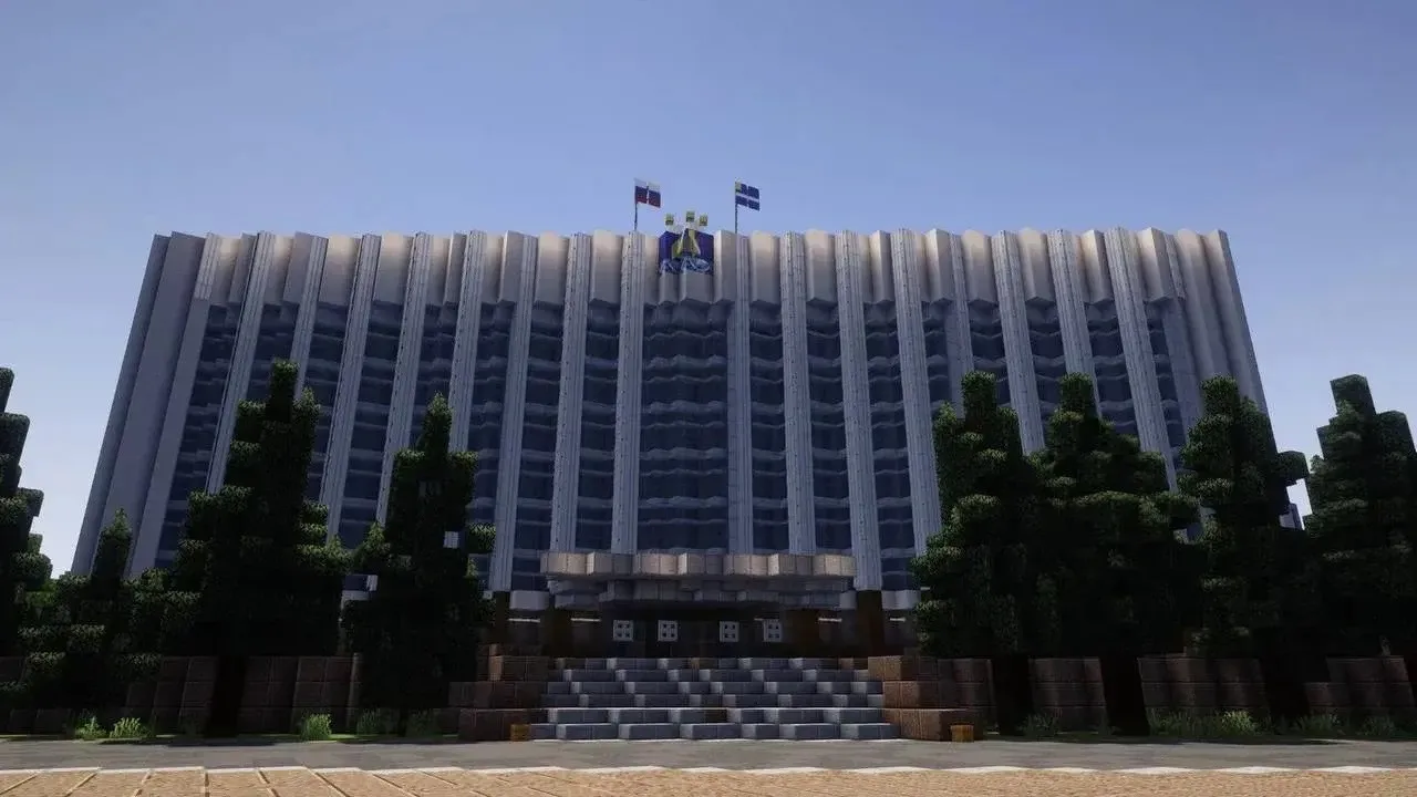 Тюмень построили в известной игре Minecraft   Компьютерные умельцы поделились фотографиями локаций г