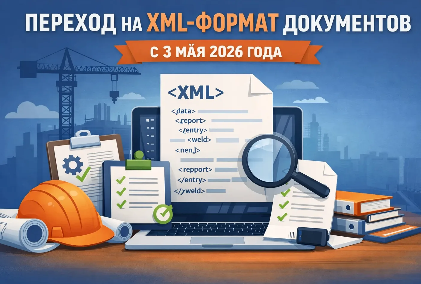 Переход на машиночитаемые форматы (XML) в исполнительной документации
В рамках стратегии по переходу