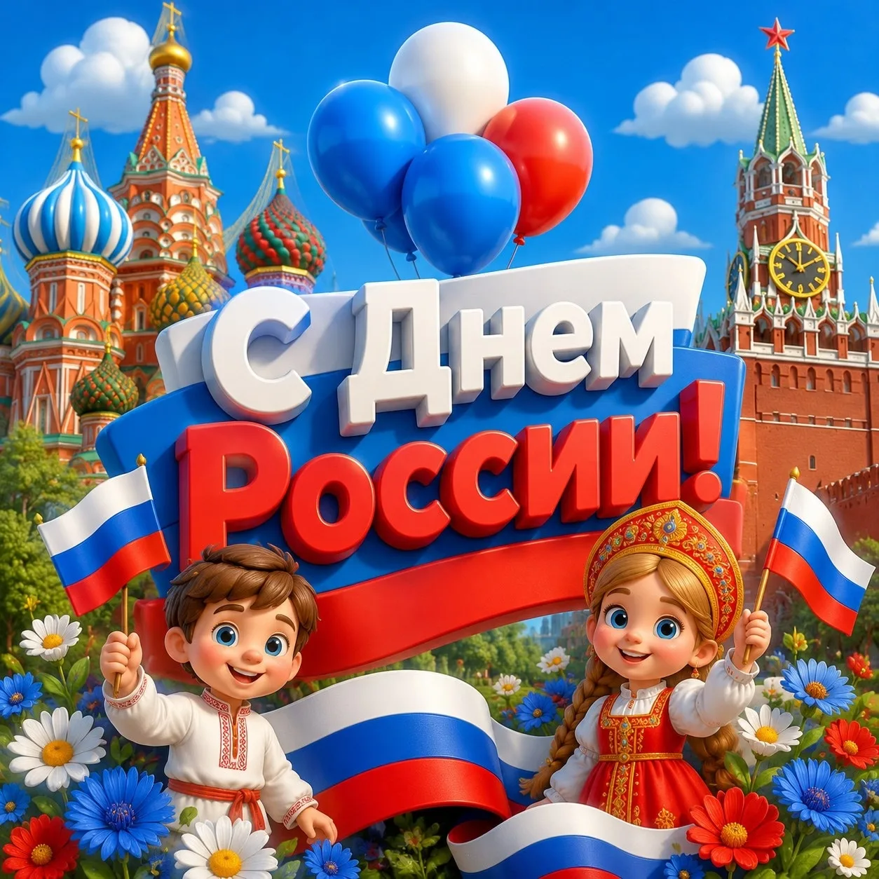 1️⃣2️⃣ июня в нашей стране отмечается День России.