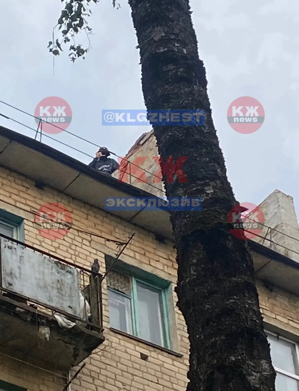 Малолетка залез на крышу дома на малинниках , прошу обратить внимание родителей на свое...