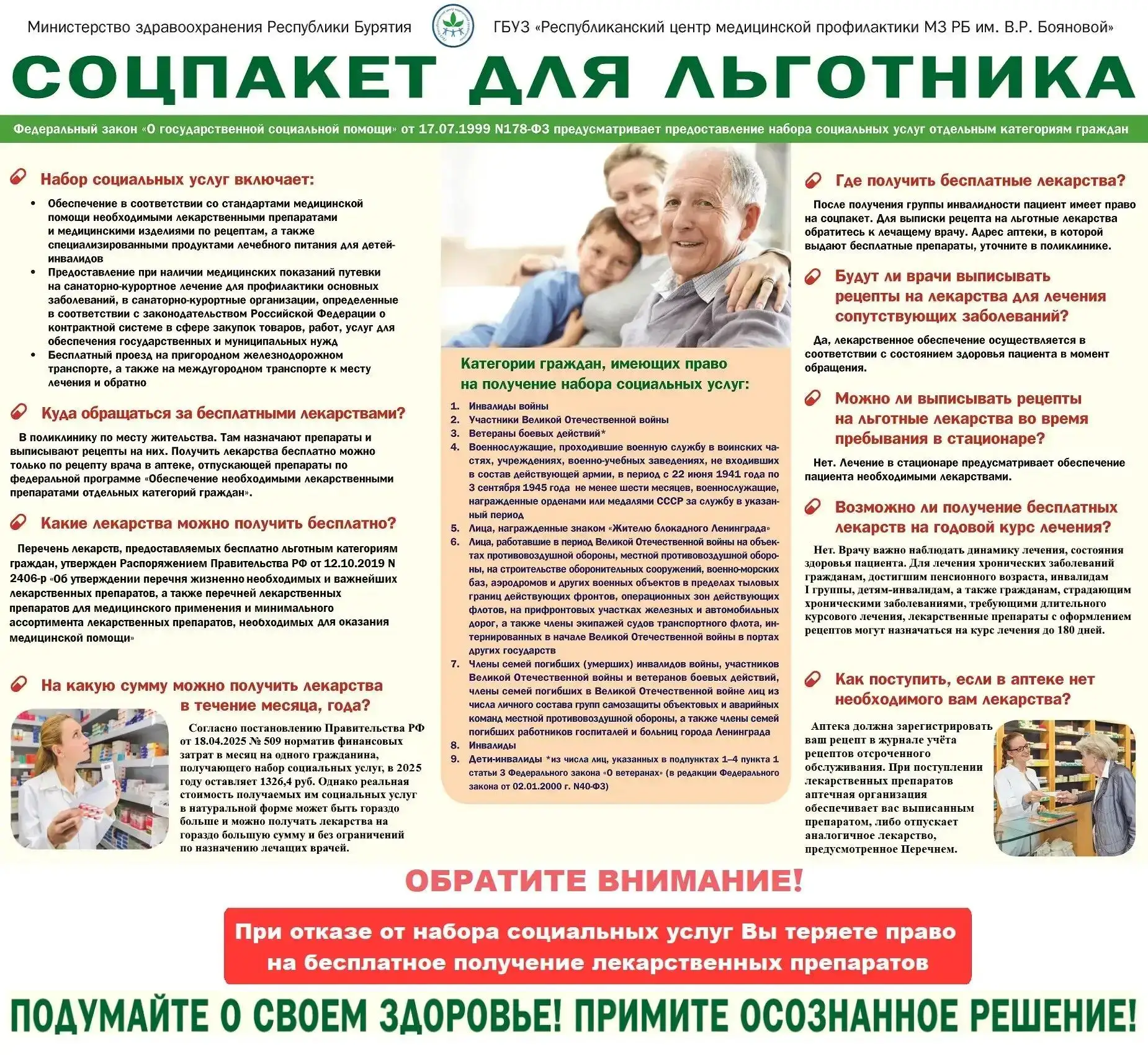 💊 Сохраните своё право на льготные лекарства!