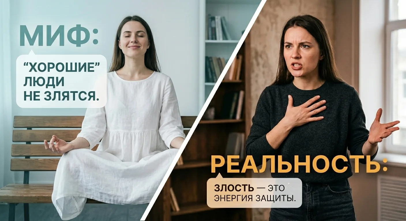 📢 Разрушаем миф: «Хорошие психологи (и осознанные люди) никогда не злятся»
