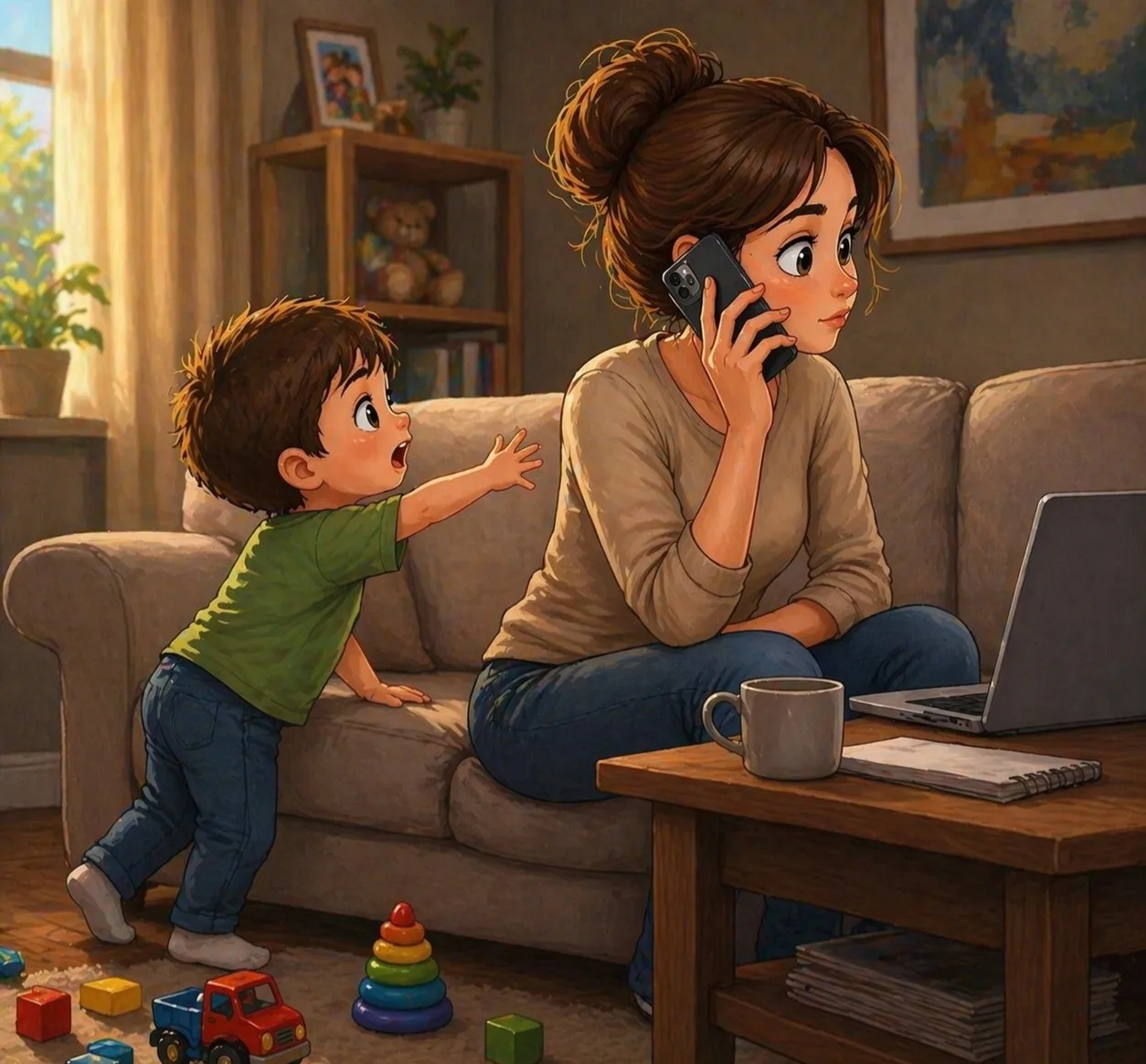 📢☎️Телефон родителей бьёт по самооценке ребёнка. 👧♥️👶🎈☀️

🌸Если взрослый постоянно отвлекается 