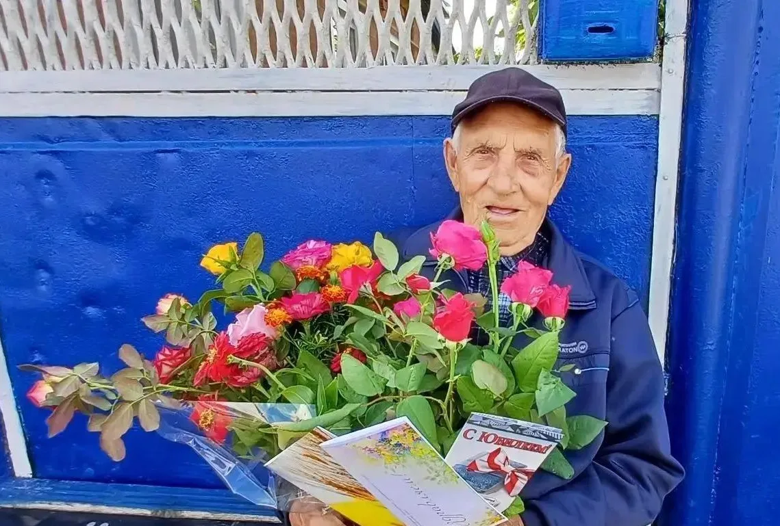 Ветеран труда и дитя войны Абраменко Анатолий Иванович, житель села Кевсала, отметил св...