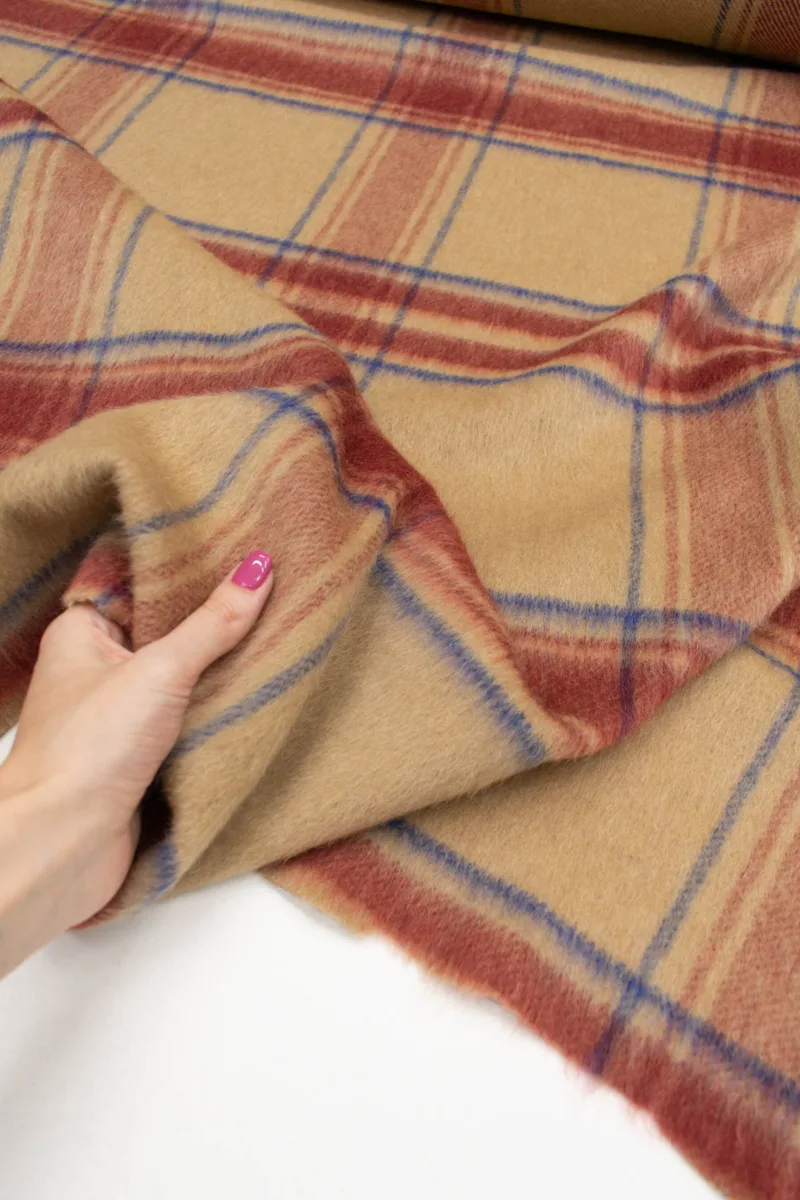 ✨ Пальтовая шерсть в клетку 🇮🇹