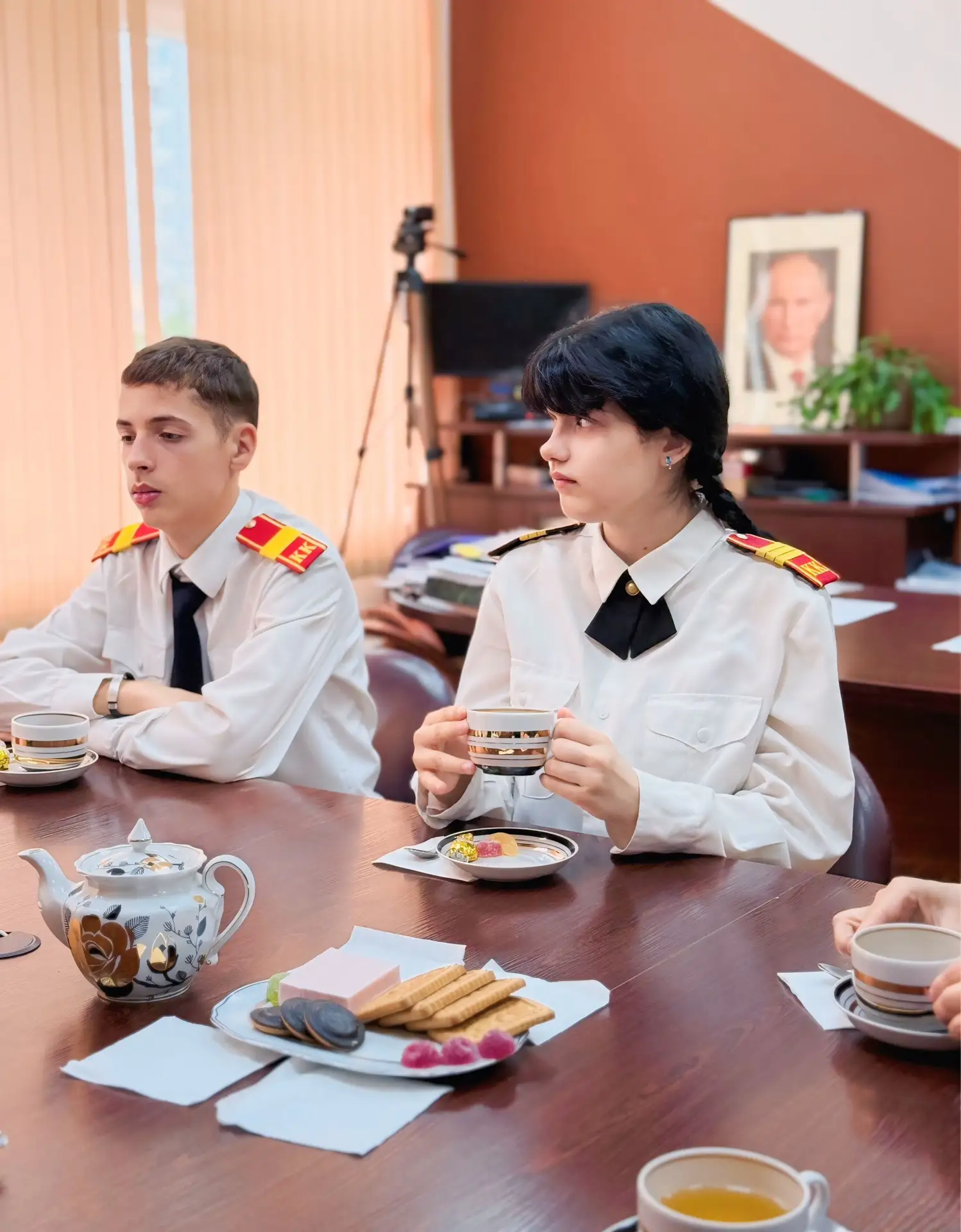 Торжественная точка: последний в этом году «Завтрак с директором» 🎓🍽️  Сегодня прошёл заключительный