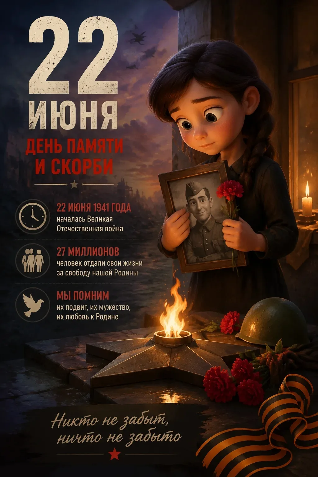 22 июня — День памяти и скорби 🥲

  Сегодня мы вспоминаем одну из самых трагических дат в истории н