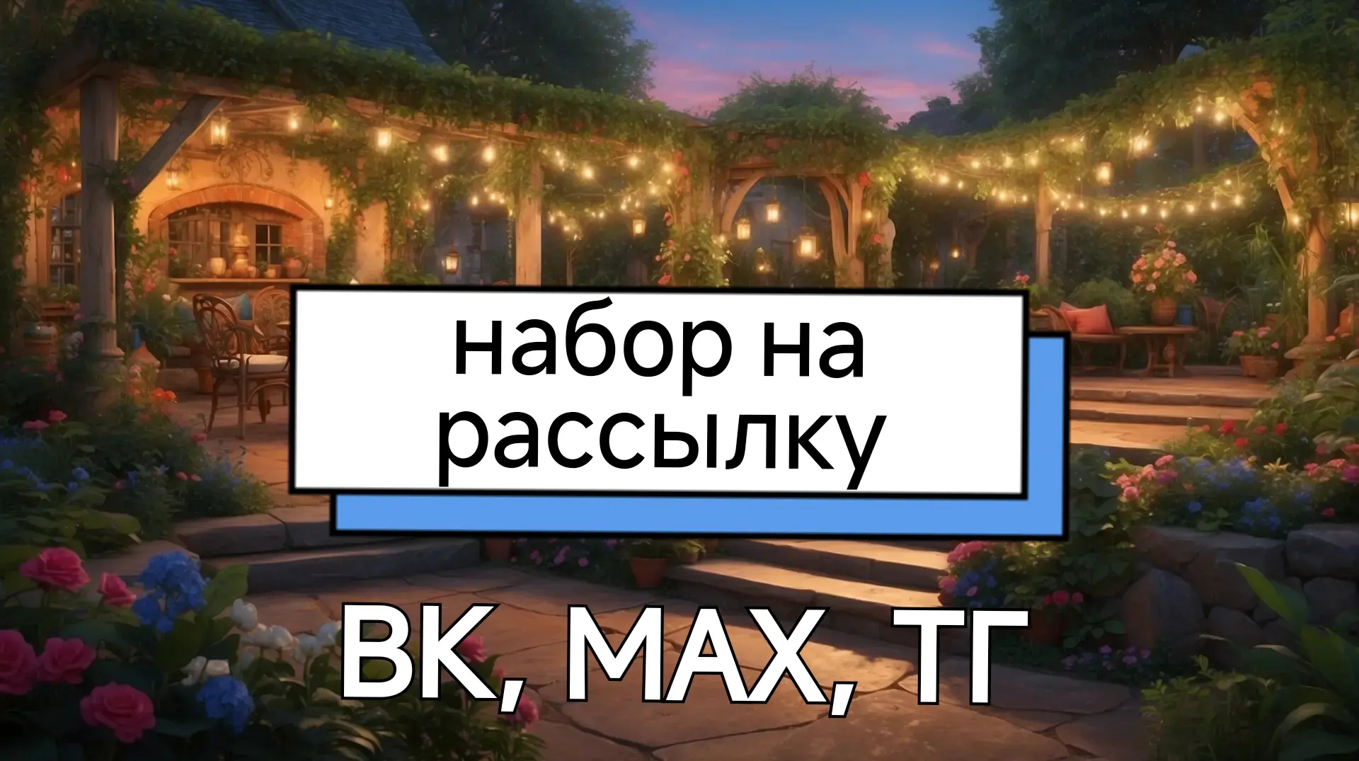 Веду набор организаторов на рассылку в МАХ