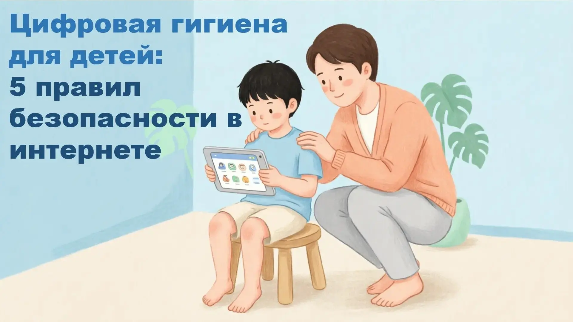 📱 Цифровая гигиена для детей: 5 правил безопасности в интернете