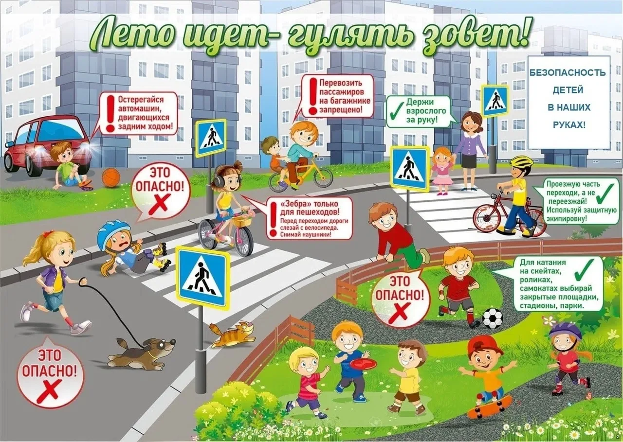 Лето и ПДД !🌞
❗Летом на дорогах больше велосипедистов, самокатчиков и просто гуляющих людей. Давайт