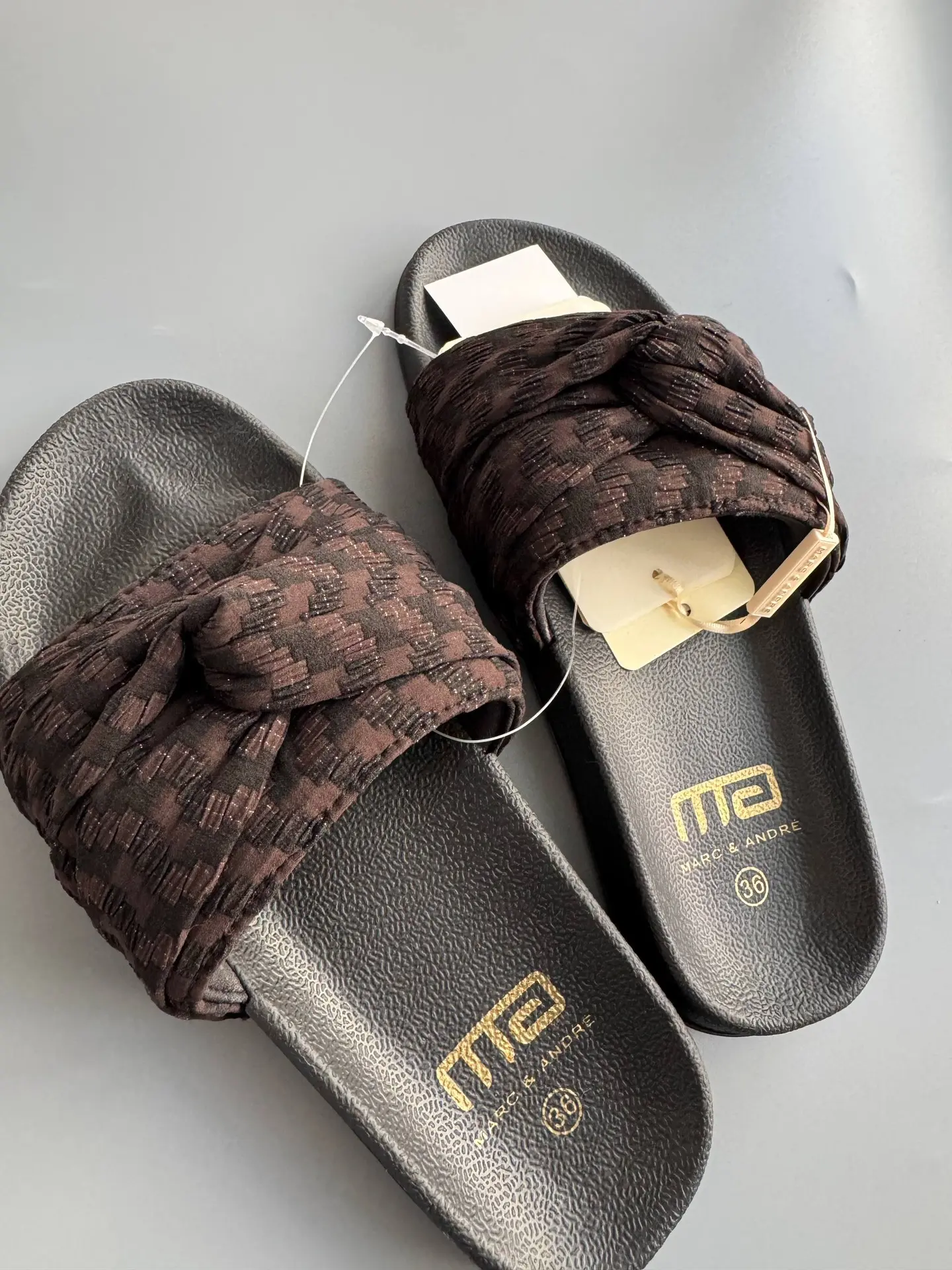 Женские шлепки M&A🤎⛱️