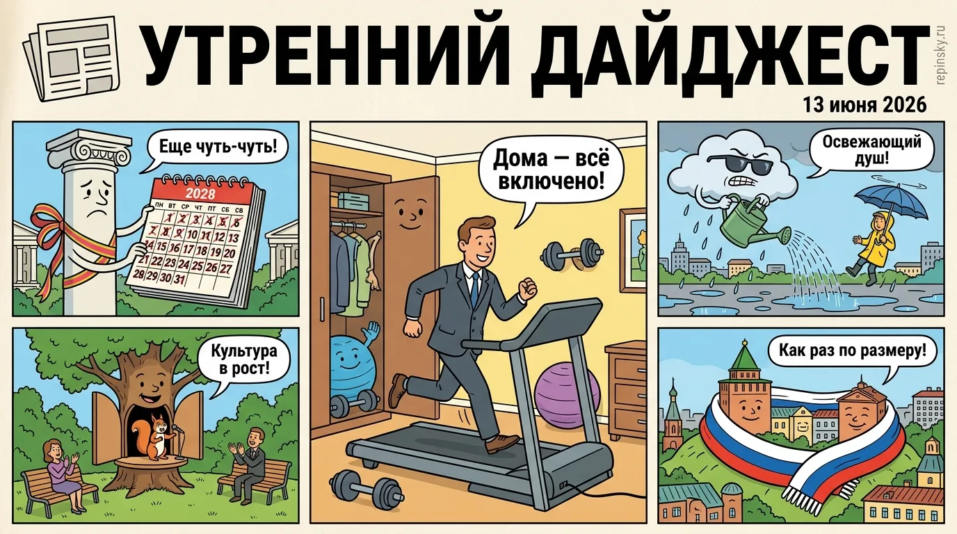 🗞️ Утренний дайджест

➠ Треть покупателей выбирают жилье с личными спортзалами. Исследование зафикс