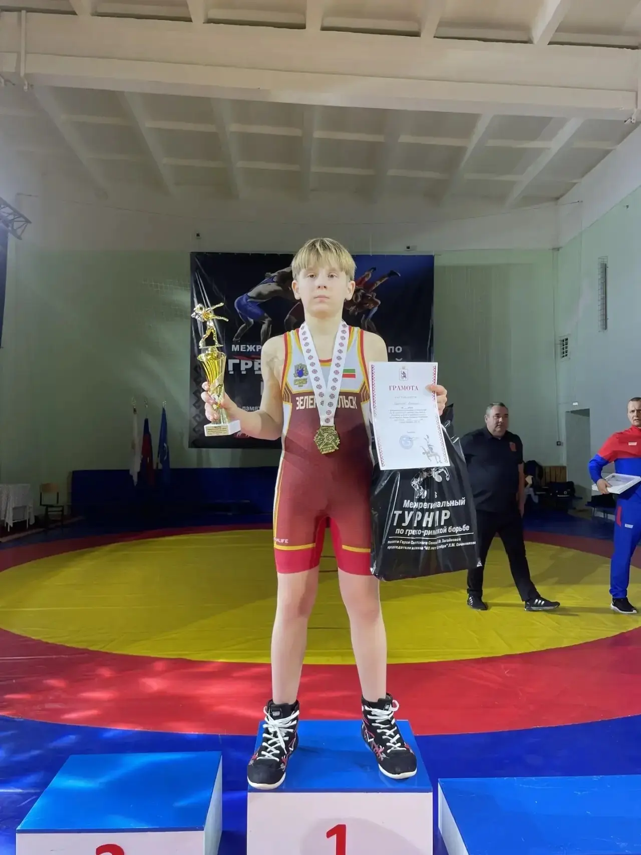 💪Наш ученик - победитель турнира по греко-римской борьбе  В пгт. Новый Торъял состоялся межрегиональ
