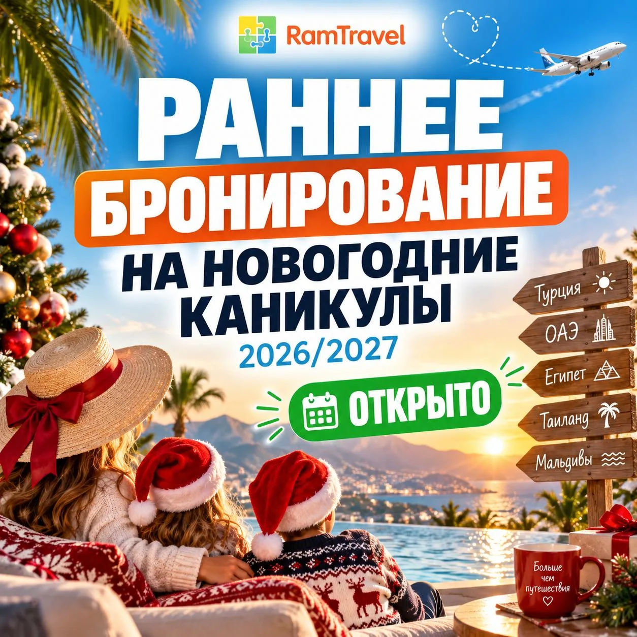 🎄 РАННЕЕ БРОНИРОВАНИЕ НА НОВОГОДНИЕ КАНИКУЛЫ 2026/2027 ОТКРЫТО!