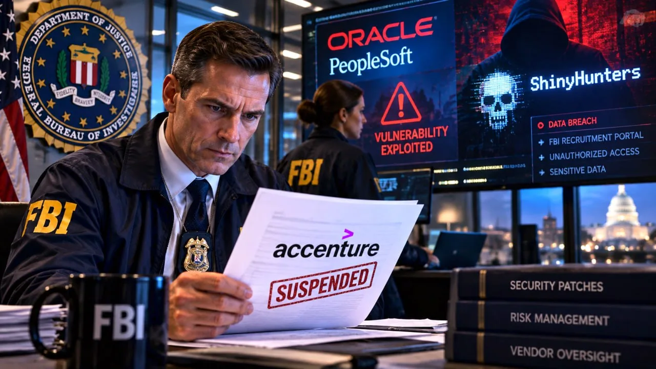 🇺🇸 🎩ФБР отстранило от работы подрядчика Accenture из-за причастности к масштабной ут...