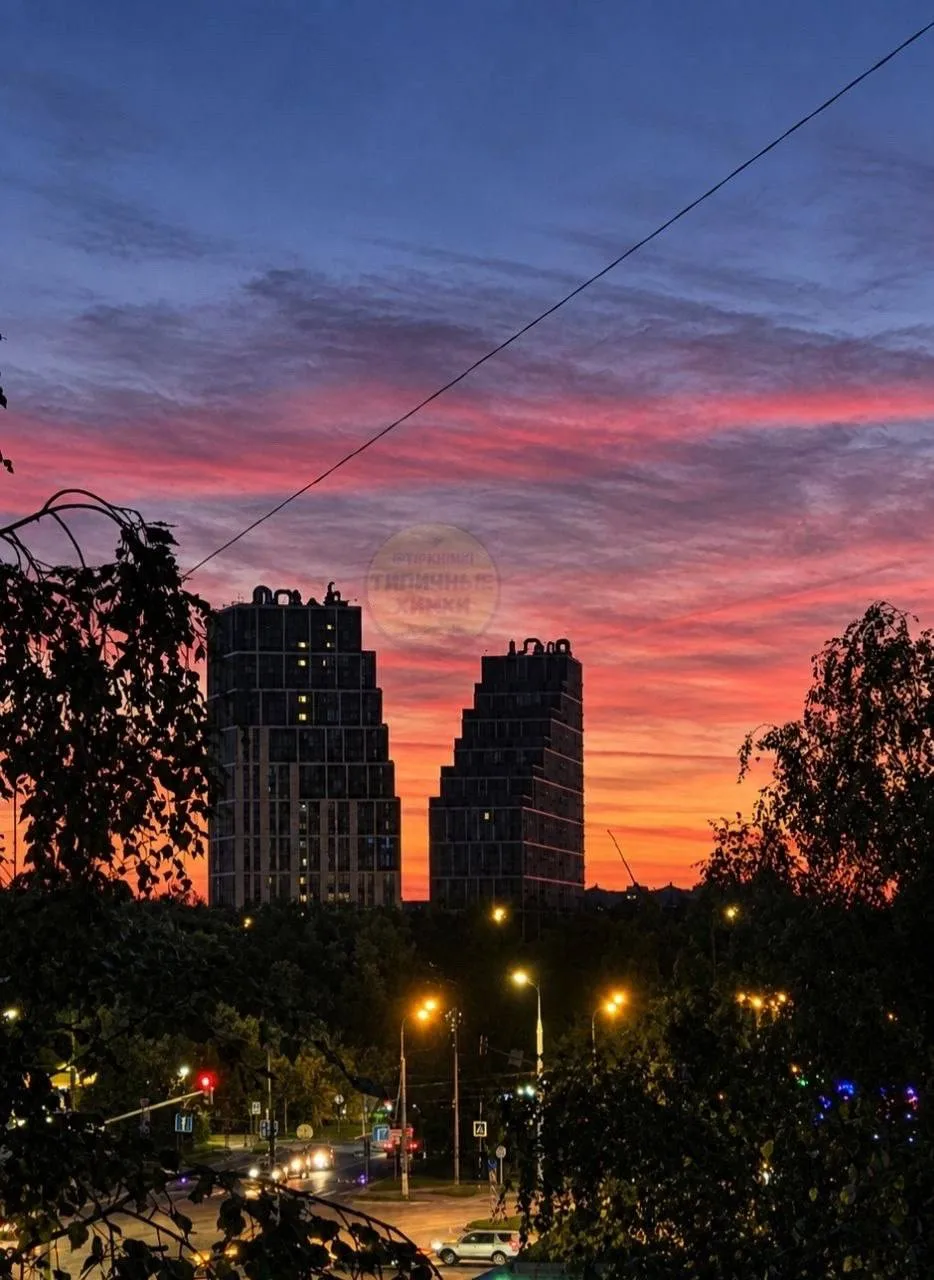 😍Очень красивый сегодня был закат в Химках