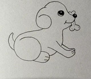 Рисунок собачки 🐶