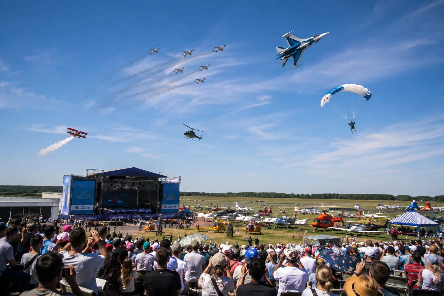 ✈️Более 100 самолетов примут участие в масштабном авиашоу под Новосибирском

1 и 2 августа на аэродр