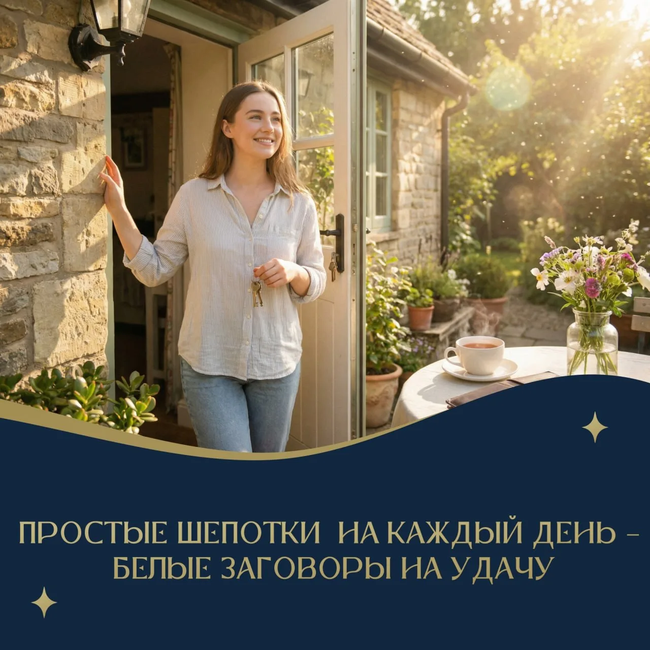 Простые шепотки на каждый день – белые заговоры на удачу ✨

⭐️Чтобы на день иметь удачу, переступая 