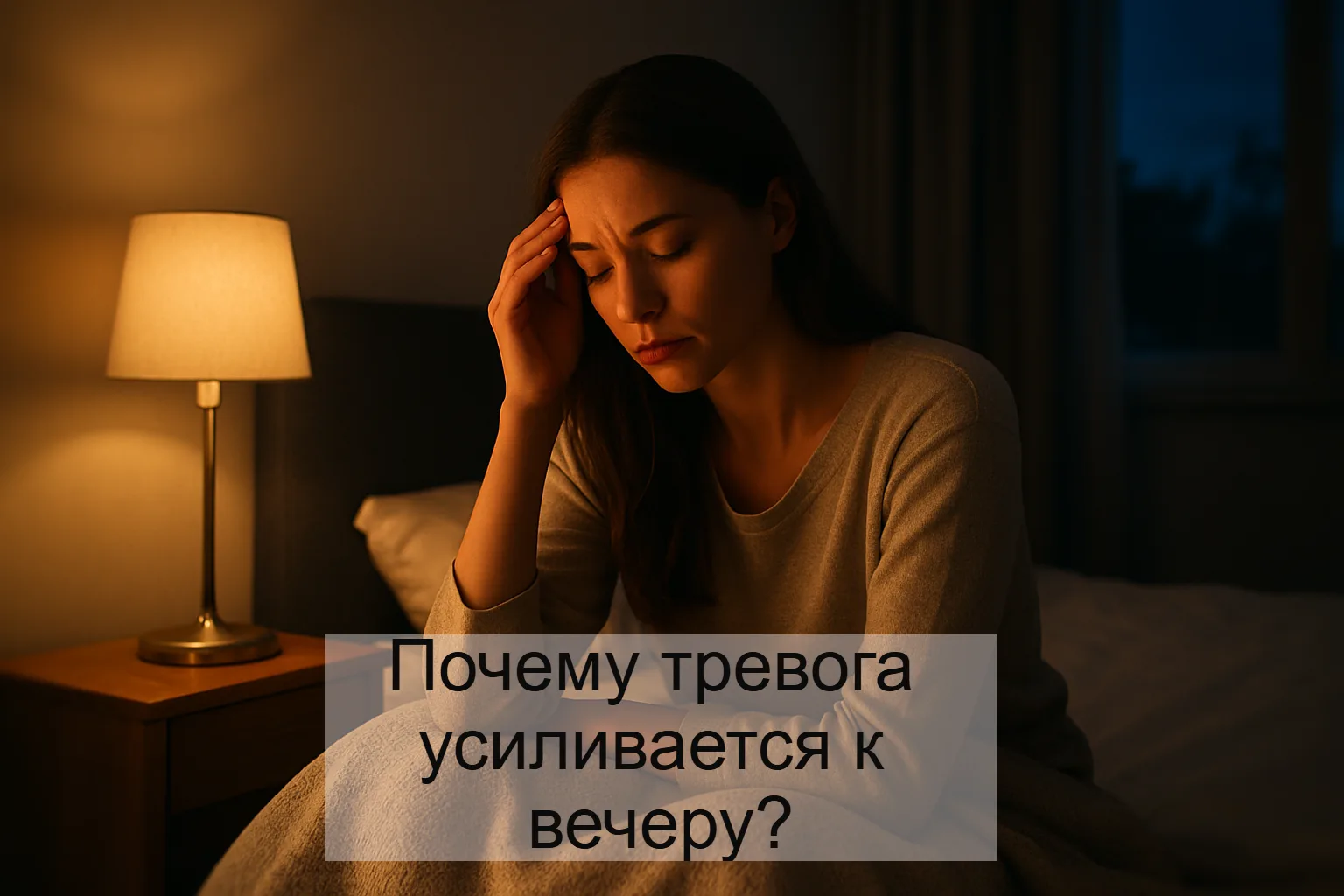 Почему тревога усиливается к вечеру?

Чем ближе к вечеру, тем тревога крадётся всё ближе. В науке эт