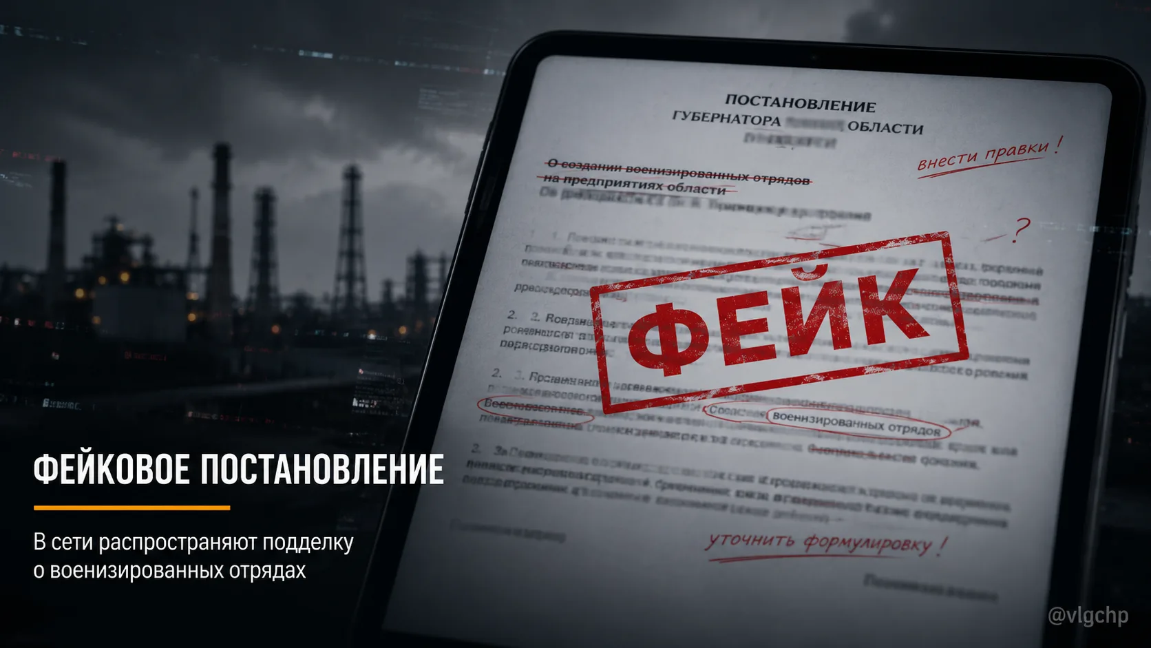 Фейк про «военизированные подразделения» разгоняют в Волгоградской области
