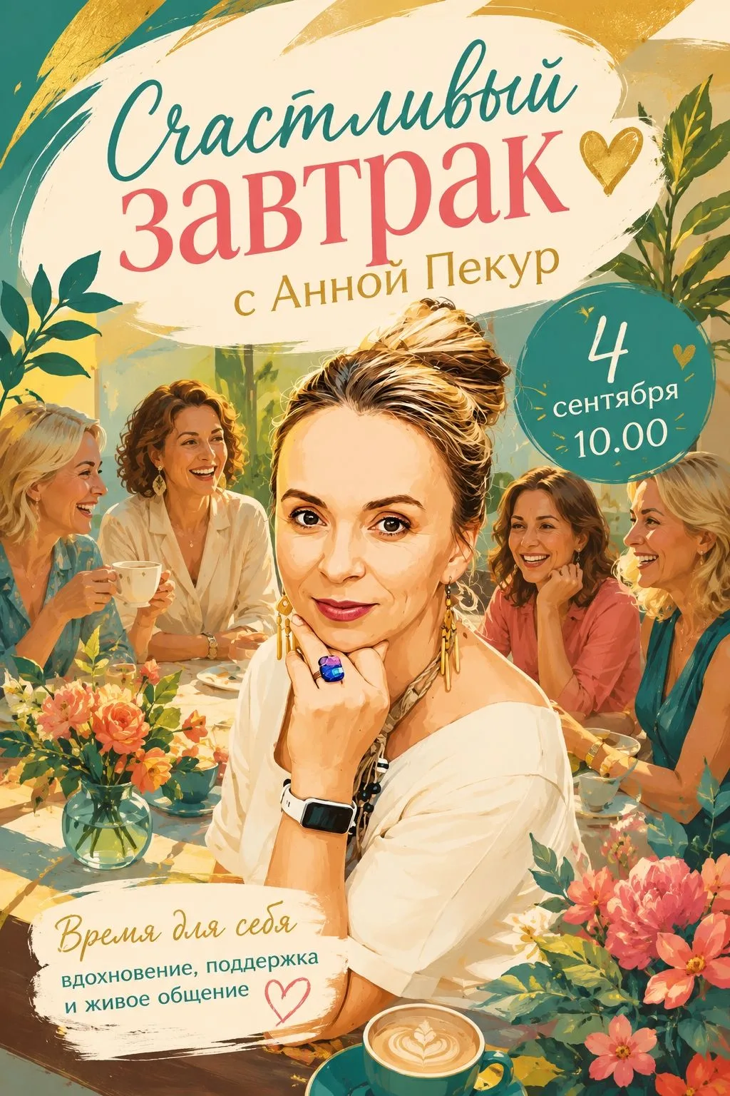 👆Рассказала в голосовом - про живую встречу в пятницу 4 сентября в 10.00 в центрег Сан...