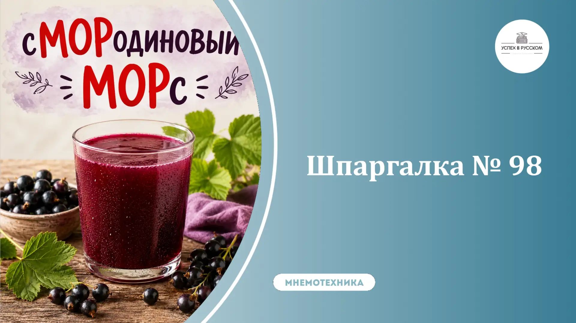 Готова ШПАРГАЛКА на слово