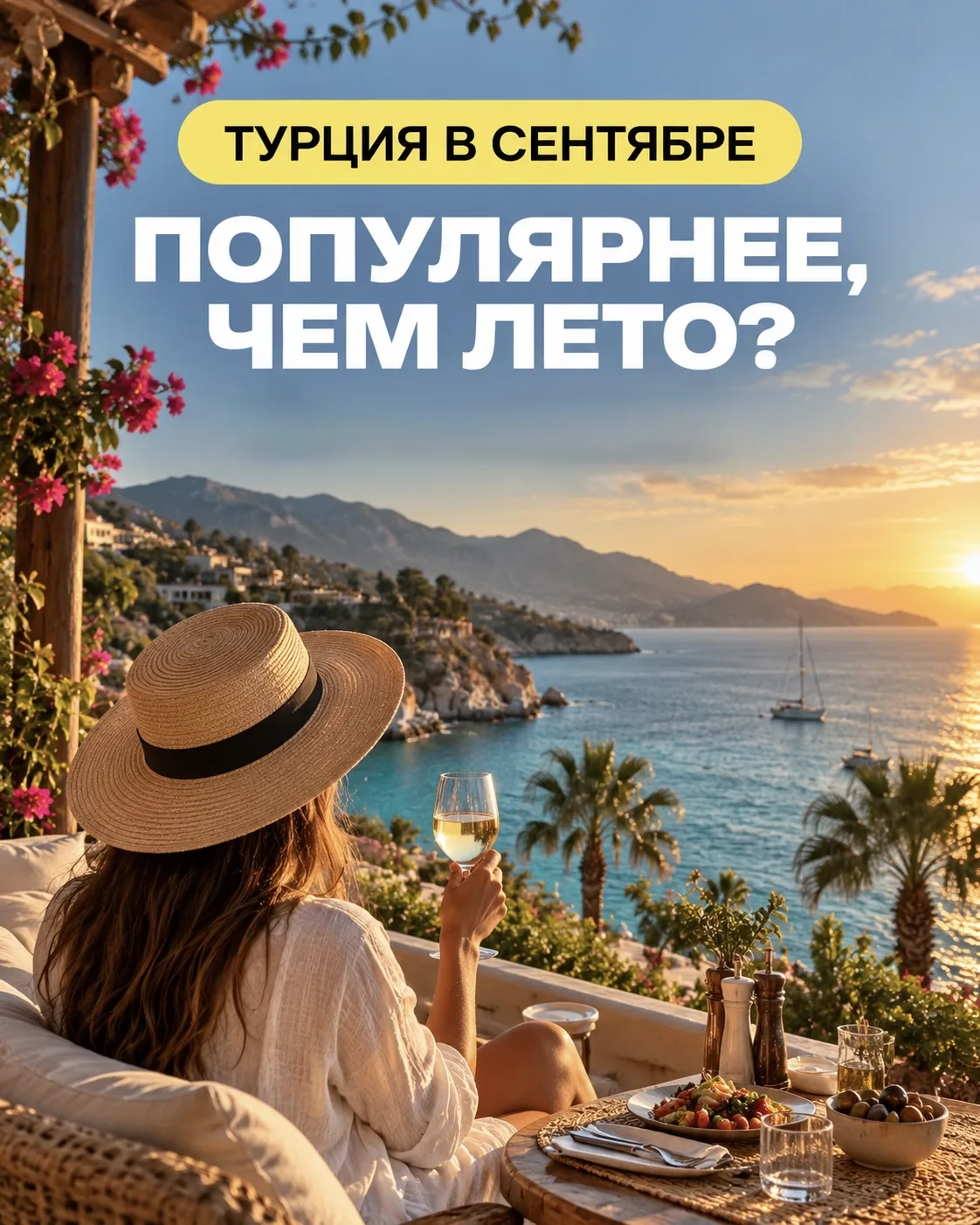 Сентябрь в Турции популярнее, чем лето? 😲