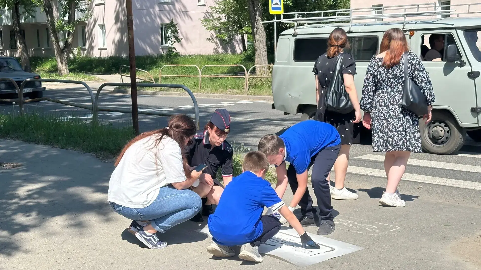 🚗Городская акция «Осторожно, пешеход!»: безопасность на дорогах — дело общее!    В нашем городе прош