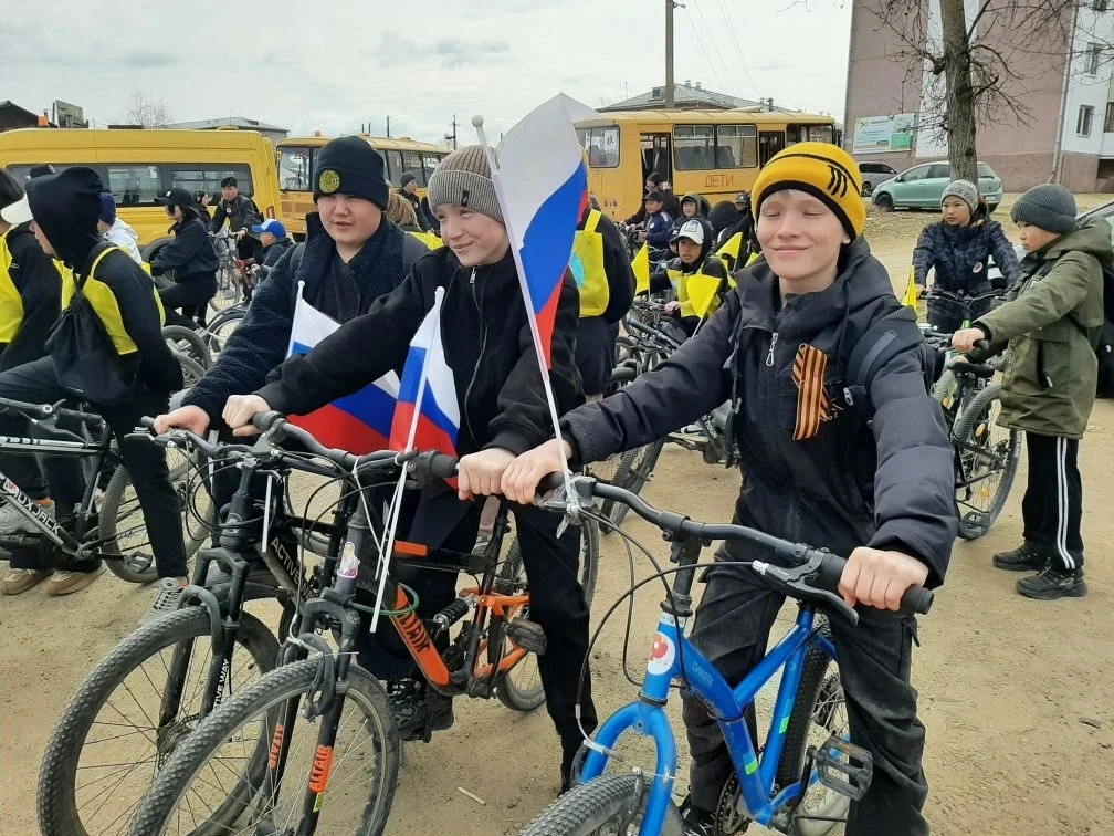 Велопробег в честь Дня Победы  4 мая учащиеся нашей школы в знак памяти и уважения к тем людям, кото