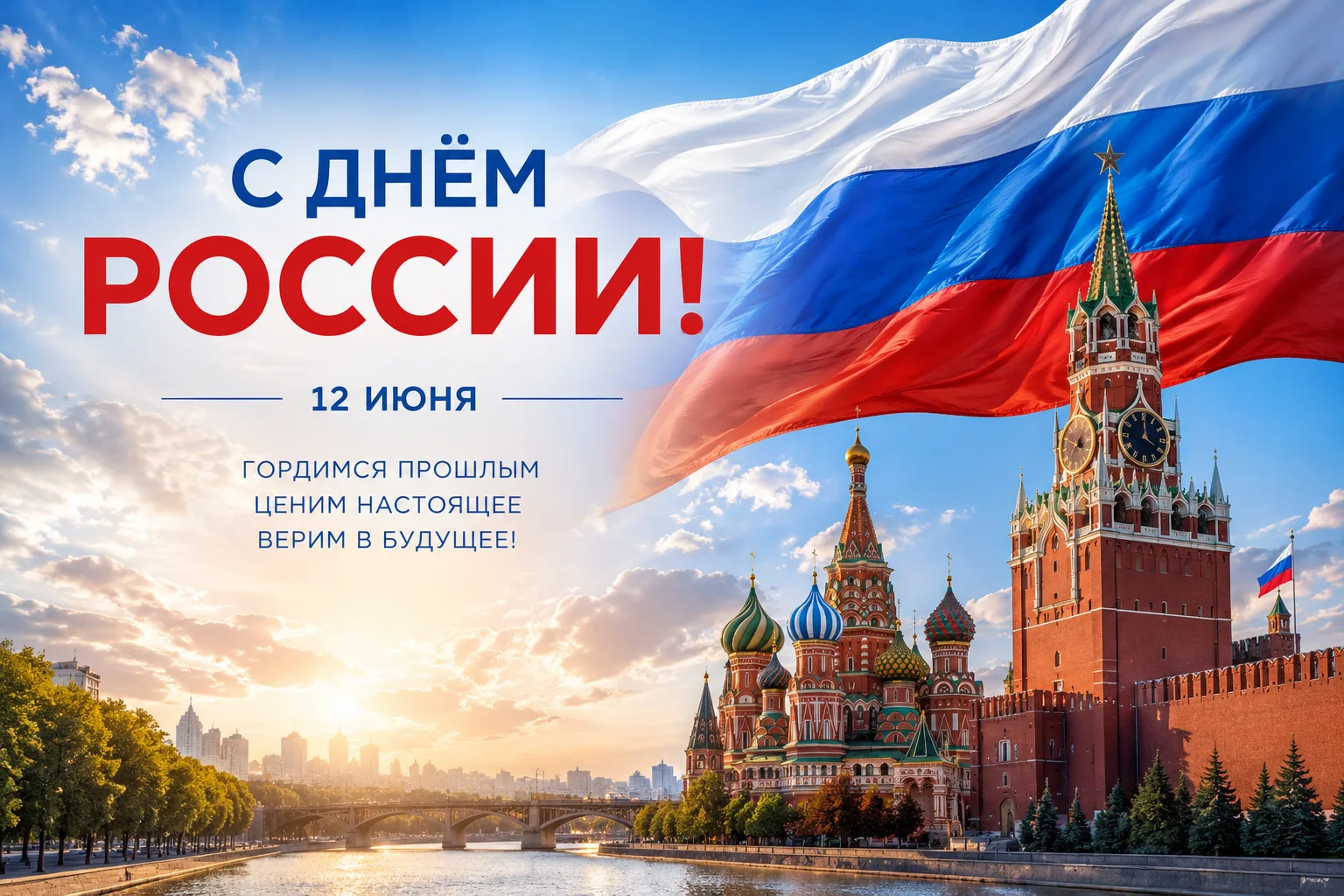 Сегодня мы отмечаем День России — праздник нашей огромной, красивой и сильной страны. Это день, когд
