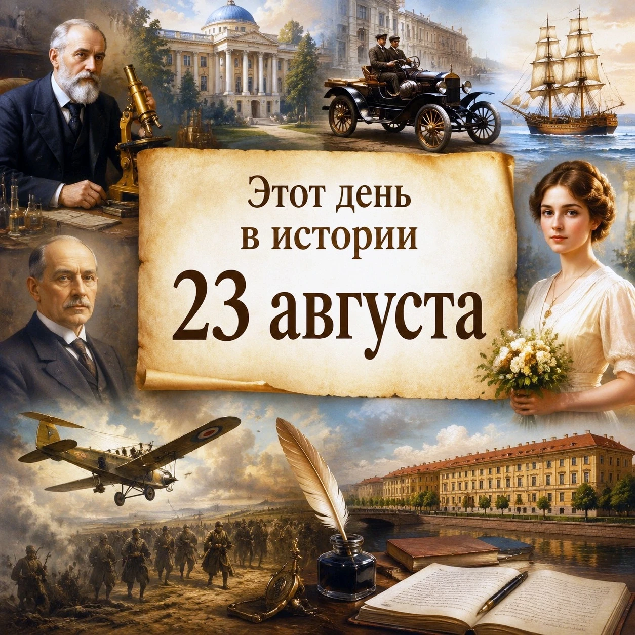📢23 августа оставил заметный след в истории России и мира: от военных походов и полити...