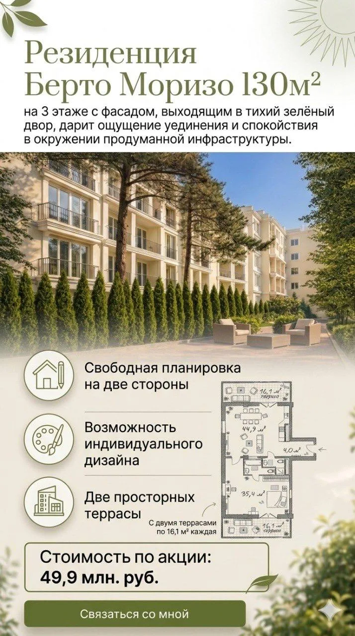 Апартаменты "Сады морей"                г. Геленджик.